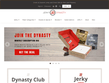 Tablet Screenshot of jerkydynasty.com